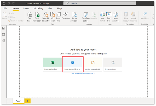 Add data to your Power BI report