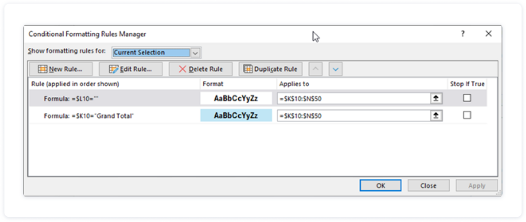 excel-groupby-conditional-formatting