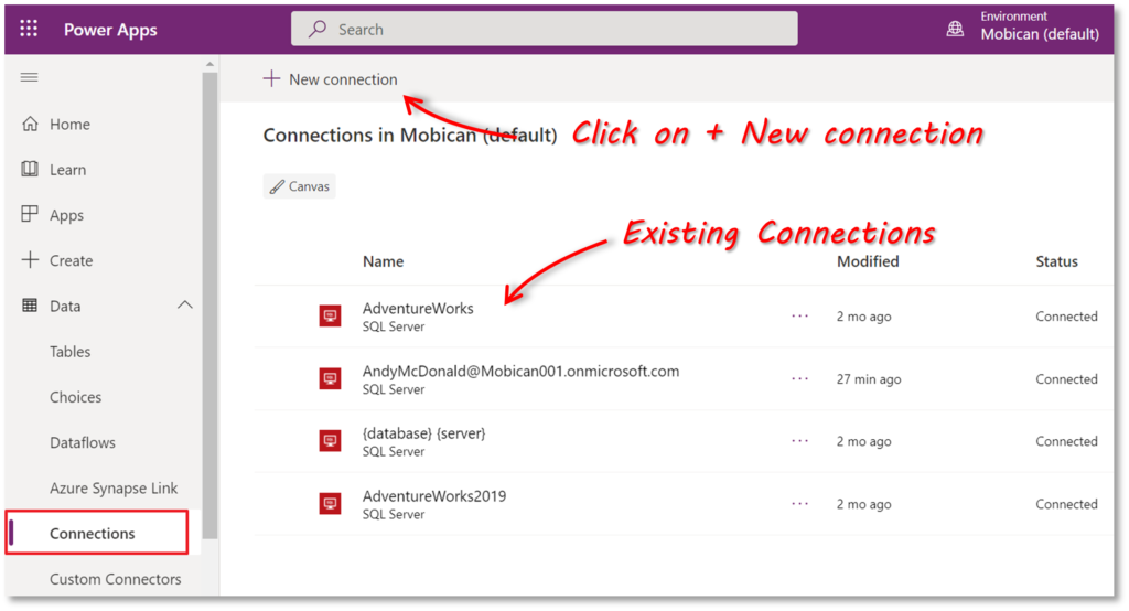 How To Connect Power Apps To SQL Server | SQL Spreads