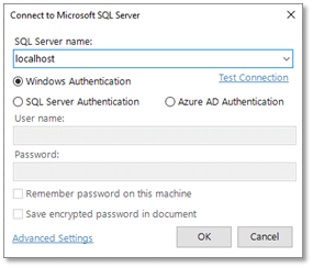 SQL Spreads connect to SQL Server